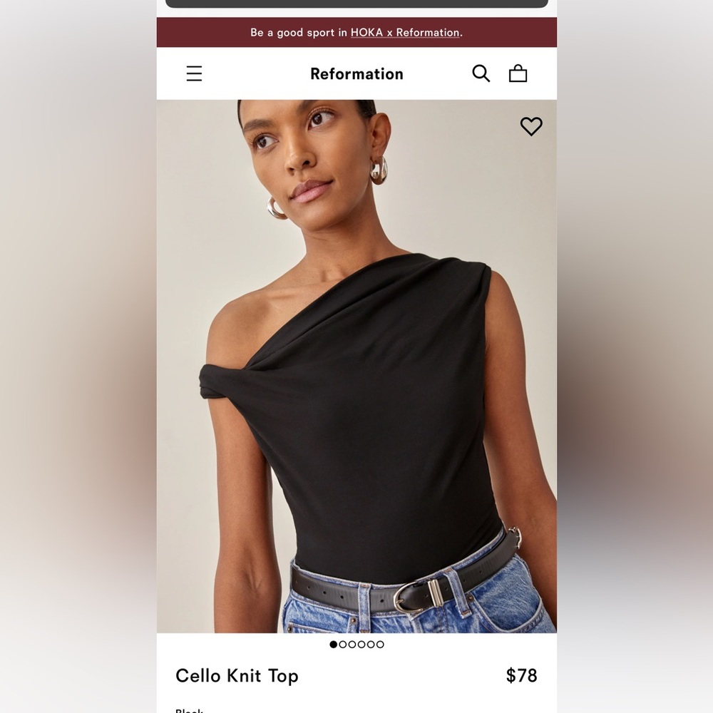 Reformation Cello Knit Top